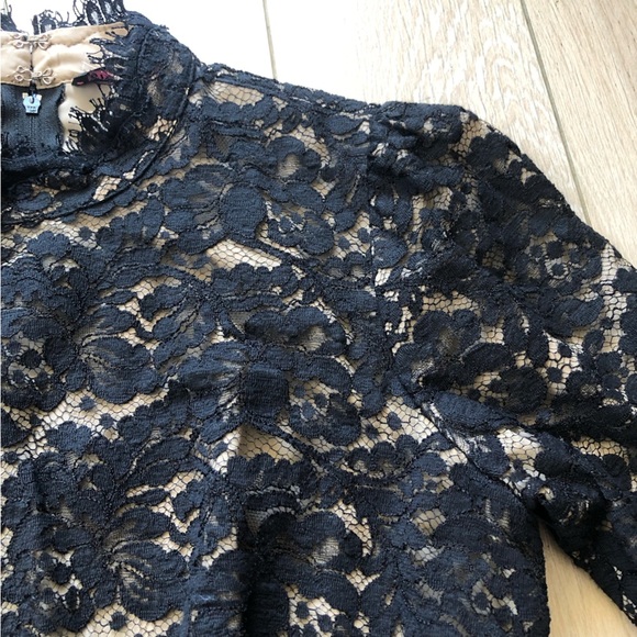 RARE Vintage Betsey Johnson Lace Black Sheath Rompers Size 2 Made in USA - Picture 8 of 15